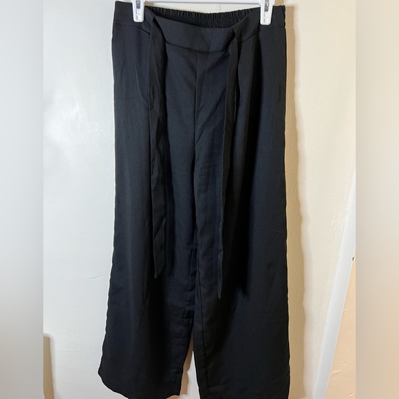 SHEIN solid drawstring waist wide leg Size L - Picture 3 of 4